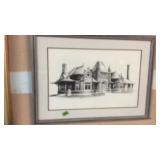 ' NAPA TRAIN STATION' FRAMED PRINT BY GLEN LOYD