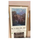 N.T. FOX CO., INC 1950 ADVERTISING CALENDAR W/