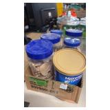 JARS OF WOOD BISQUITS