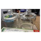 FOOD SAVER BAGS & 2 CLEAR CANDY JARS
