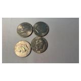 4 EISENHOWER DOLLARS