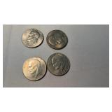 4 EISENHOWER DOLLARS