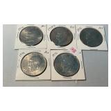 5 EISENHOWER DOLLARS