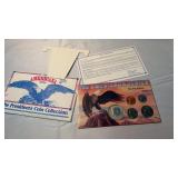 THE AMERICANA SERIES PRESIDENT'S 5 COIN SET