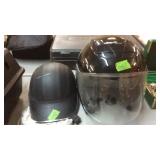 RIDING HELMET & HAWK MOTORCYCLE HELMET W/ SHIELD