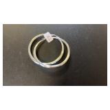PR 925 SILVER HOOP EARRINGS