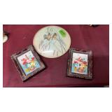 2 SMALL PICUTRES & HAND MADE PETER WATSON STUDIO