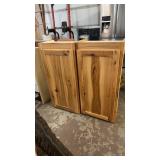 2 HICKORY WALL CABINETS, 20'X12'X47'