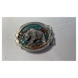 GRIZZLY BEAR BELT BUCKLE