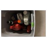 TOTE W/ 15-50 MOTOR OIL, ATF FLUID, ANTIFREEZE,
