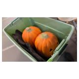 GREEN TOTE W/ JACK-O-LANTERN