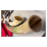 2 COW HORNS