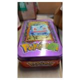 POKEMON TIN W/ POKEMON CARDS INSIDE