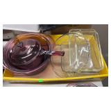 VISIONS COOKWARE & GLASS BAKING DISHES