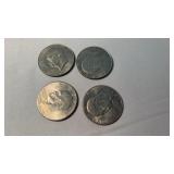 4 EISENHOWER DOLLARS