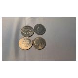 4 EISENHOWER DOLLARS
