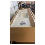 NEW FARM SINK BATHROOM VANITY, 60' MARBLE TOP