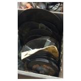 CRATE W/ GRINDING WHEELS & CUTTING WHEELS