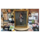 BASEBALL FIGURINE SHADOW BOX