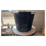 GRANITE WARE BUCKET & POT W/ 2 HANDLES