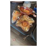 3PCS OF CARIVAL GLASS