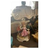 CAPADEMONTE DANCING FIGURES, 24' TALL LAMP W/