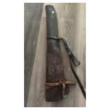LEATHER GUN SCABARD