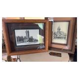 2 PRINTS BY J.E. COYLE, MILWAUKEE DEPOT-MISSOULA