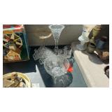 GROUP OF LEADED CRYSTAL & CUT GLASS PIECES