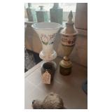 VASES & CHINESE 3' VASE