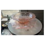 3PC OF PINK DEPRESSION GLASS