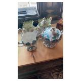 2 SETS OF CHINA CREAMERS & SUGARS