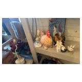 CHICKEN COOKIE JAR, CHICKEN NAPKIN HOLDER & MISC