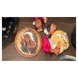 3 NATIVE AMERICAN FIGURES
