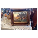ANTIQUE PICTURE FRAME W/ PICTURE