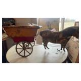 ANTIQUE HORSE & CART TOY
