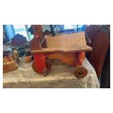 WOODEN VINTAGE RIDE ON DUCK SCOOTER