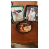 GROUP OF 3 METAL TRAYS-HERSHEY'S COCOA & 2 COCA
