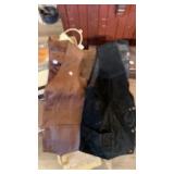 2 LEATHER VESTS
