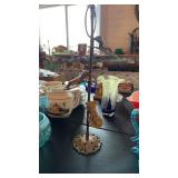 VICTORIAN STYLE BRASS TRIPLE HAND  STAND