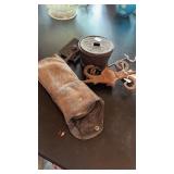 LINT BRUSH & SMALL CAST IRON