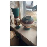 AMERICA WILD COLLECTION HAND PAINTED VASES
