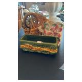 3 PLANTERS-NACKO GREEN RECTANGLE, MCCOY DOG