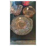 4PC OF PINK DEPRESSION GLASS