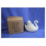 Ceramic Swan Planter or Holder NIB