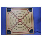Vintage 1970 Carrom Board w/ Pieces Instructions