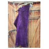 Pair of Purple Suede Chaps