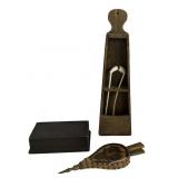 COUNTRY ACCESSORIES: PIPE BOX, BELLOWS& CANDLE BOX