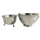 2 STERLING SILVER BOWLS, 1- TIFFANY  & 1 FISHER
