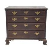 4 DRAWER CHEST WITH OGEE BRACKET FEET & FLUTED